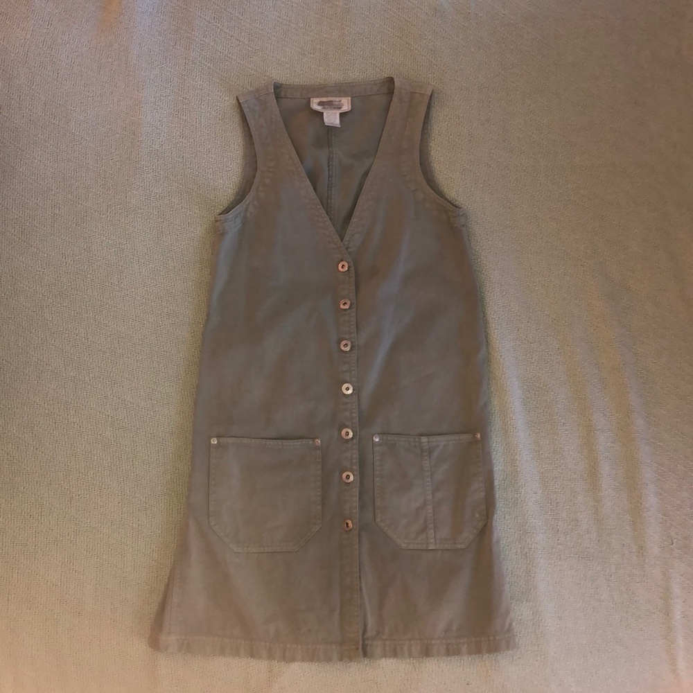 Vintage Express green button up dress!